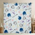 thumbnail image 1 of Homewish Kawaii Baseball Kids Black Out Curtains, Cartoon Stars Sports Gloves Curtains Pack of 2 (42x63 Each), Blue Leopard Cheetah Print Bedroom Curtains, Living Room Curtains Decor, 1 of 7