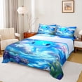 thumbnail image 1 of Homewish Kawaii Blue Salamander 4pcs Bed Sheets for Children Teens,Cartoon Animal King Sheets,Cute Wildlife Super Cozy Sheet Set,Luxury Bedroom Decor, 1 of 7