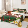 thumbnail image 1 of Homewish Kawaii Christmas Reindeer Full Size Sheets,Cartoon Xmas Snowman Bed Sheets,Santa Claus Gifts Sheet Sets For Kids,Breathable Home Decor,4 Pieces, 1 of 7