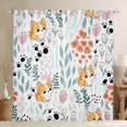 thumbnail image 1 of Homewish Kawaii Corgi Dog Black Out Curtains for Child Boys Girls,Chic Floral Flower Curtains Pack of 2 (42x63 Each),Cartoon Animal Bedroom Curtains,Super Cozy Room Decor, 1 of 6
