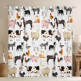thumbnail image 1 of Homewish Kawaii Cow Sheep Black Out Curtains, Cartoon Horse Pig Curtains Pack of 2 (42x63 Each), Rustic Farm Animal Bedroom Curtains, Curtains Blackout Home Decor, 1 of 6