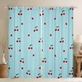 thumbnail image 1 of Homewish Kawaii Cute Cherry Black Out Curtains for Kids, Yummy Fruit Curtains Pack of 2 (42x63 Each), Romantic Cartoon Love Heart Bedroom Curtains, Window Curtains Home Decor, 1 of 6