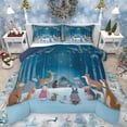 thumbnail image 1 of Homewish Kawaii Deer Rabbit Queen Comforter Set,Wild Animal Bedding Sets,Starry Sky Bedding Comforter Set For Boys Girls,Luxury Bedroom Decor Reversible,3-Piece, 1 of 8