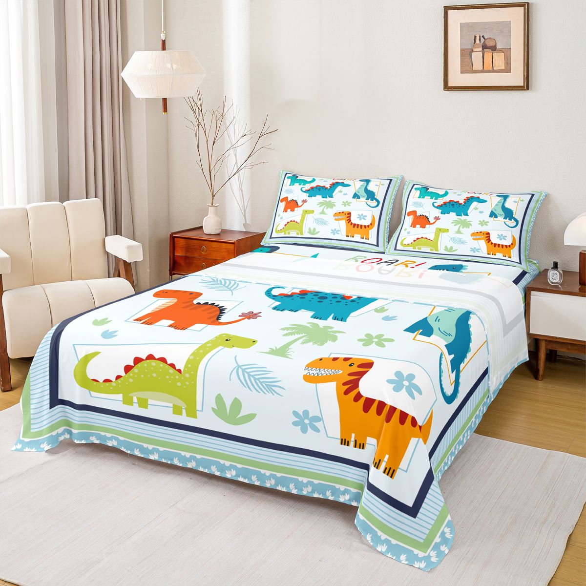 Dinosaur Twin Fitted Sheet