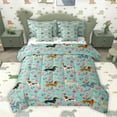 thumbnail image 1 of Homewish Kawaii Dog Dachshund Bedding Comforter Set 7pcs, French Style Flower King Bedding Sets, Vintage Rustic Plant Reversible Bed Sheets, Luxury Bedroom Decor, 1 of 7