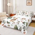 thumbnail image 1 of Homewish Kawaii Doll Bear Full Size Sheets for Teens, Cute Christmas Snowman Bed Sheets, Green Xmas Tree Sheet Sets, Super Cozy Room Decor, 4-Piece, 1 of 7