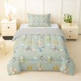 thumbnail image 1 of Homewish Kawaii Dragon Twin Comforter Sets,Magical Animal Bedding Set,Rainbow Decor,Light Gray Reversible,2 Pieces,1 Comforter and 1 Pillowcase, 1 of 7