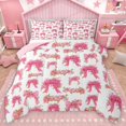 thumbnail image 1 of Homewish Kawaii Floral Bowknot 3 Pieces Queen Comforter Set for Teens Boys Girls,Chic Flowers Ultra Soft Bedding Sets,Spring Garden Bedding Comforter Set Breathable,Lightweight Room Decor,Reversible, 1 of 8