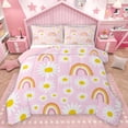 thumbnail image 1 of Homewish Kawaii Floral Daisy 2pcs Bedding Comforter Set For Preppy Children Kids,Cartoon Gradient Rainbow Twin Comforter Sets,Dreamy Princess Breathable Bedding Set,Ultra Soft Home Decor,Reversible, 1 of 8
