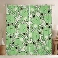 thumbnail image 1 of Homewish Kawaii Frogs Black Out Curtains For Preppy Children,Cartoon Animal Curtains Pack of 2 (42x63 Each),Green Pink Bedroom Curtains,Microfiber Bedroom Decor, 1 of 6