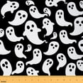 thumbnail image 1 of Homewish Kawaii Ghost Fabric by the Yard 3 Yard,Happy Halloween Sewing Fabric,White Black Room Decor Fabric by the Yard For Girls Boys,Super Cozy Room Decor, 1 of 6