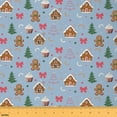 thumbnail image 1 of Homewish Kawaii Gingerbread Man Fabric by the Yard 3 Yard,Cute Bow Knot Sewing Fabric,Pink Green Christmas Tree Room Decor Fabric by the Yard For Kids Gitl,Ultra Soft Home Decor, 1 of 6