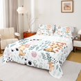 thumbnail image 1 of Homewish Kawaii Giraffe 4 Pieces Queen Sheet Sets for Teens Boys Girls,Flower Animal Ultra Soft Flat Sheet,Dreamy Princess Queen Fitted Sheet,Ultra Soft Home Decor, 1 of 7