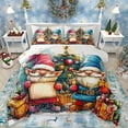 thumbnail image 1 of Homewish Kawaii Gnome 2pcs Bedding Comforter Set For Children Teens Adults,Happy Christmas Xmas Twin Comforter Sets,Festival Gifts Breathable Bedding Set,Super Cozy Room Decor,Reversible, 1 of 8