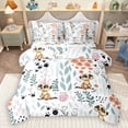thumbnail image 1 of Homewish Kawaii Meerkat 7pcs Bedding Comforter Set for Child Boys Girls,Chic Floral Flower Queen Bedding Sets Super Cozy,Cartoon Animal Queen Sheet Sets,Super Cozy Room Decor,Reversible, 1 of 8