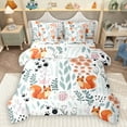 thumbnail image 1 of Homewish Kawaii Orange Squirrel 7-Piece Twin Bedding Sets for Child Boys Girls,Chic Floral Flower Bedding Comforter Set,Cartoon Animal Breathable Sheet Sets,Super Cozy Room Decor,Reversible, 1 of 8