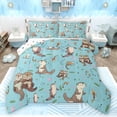 thumbnail image 1 of Homewish Kawaii Otter Bedding Comforter Set 2pcs for Preppy Child,Cartoon Animal Twin Comforter Sets Microfiber,Koi Fish Breathable Bedding Set,Luxury Bedroom Decor,Reversible, 1 of 8
