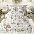 thumbnail image 1 of Homewish Kawaii Otter Bedding Comforter Set 7-Piece for Preppy Child,Cartoon Animal King Bedding Sets,Koi Fish Ultra Soft Bed Sheets,Luxury Bedroom Decor,Reversible, 1 of 8