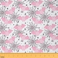 thumbnail image 1 of Homewish Kawaii Pink Bat 01 for Kid, Halloween Spider Web Room Decor Fabric by the Yard, Cartoon Stars Moon Sewing Fabric, Luxury Bedroom Decor, 1 of 6