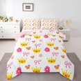 thumbnail image 1 of Homewish Kawaii Pink Bowknot 3 Pieces Queen Comforter Set for Kids Children Girls,Floral Butterflies Ultra Soft Bedding Sets,Dreamy Princess Bedding Comforter Set Breathable,Lightweight Room Decor, 1 of 8