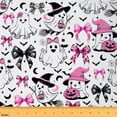 thumbnail image 1 of Homewish Kawaii Pink Ghost 01 for Kids, Princess Ribbon Bow Room Decor Fabric by the Yard, Happy Halloween Sewing Fabric, Luxury Bedroom Decor, 1 of 6