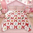 thumbnail image 1 of Homewish Kawaii Red Bow Tie 3 Pieces Queen Comforter Set for Teens Girls Female,Merry Christmas Ultra Soft Bedding Sets,Xmas Festival Bedding Comforter Set,Microfiber Bedroom Decor,Reversible, 1 of 8