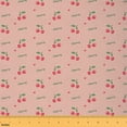 thumbnail image 1 of Homewish Kawaii Red Cherry Fabric by the Yard 1 Yard for Kids, Love Heart Room Decor Fabric by the Yard, Cute Cartoon Theme Sewing Fabric, Luxury Bedroom Decor, 1 of 6