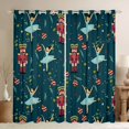 thumbnail image 1 of Homewish Kawaii Royal Nutcracker Curtains Pack of 2 (42x84 Each), Cartoon Princess Elf Curtains Blackout, Merry Christmas Bedroom Curtains, Black Out Curtains Room Decor, 1 of 5