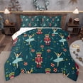 thumbnail image 1 of Homewish Kawaii Royal Nutcracker Queen Comforter Set, Cartoon Princess Elf Bedding Sets, Merry Christmas Reversible Bedding Comforter Set, Lightweight Room Decor, 3pcs, 1 of 8
