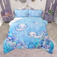 thumbnail image 1 of Homewish Kawaii Salamander Axolotl Full Size Comforter Sets,Magic Ocean Animal Bedding Comforter Set,Watercolor Sealife Coral Bedding Sets For Children,Breathable Home Decor Reversible,3-Piece, 1 of 8