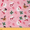 thumbnail image 1 of Homewish Kawaii Santa Claus Fabric by the Yard 1 Yard, Christmas Reindeer Snowman Room Decor Fabric by the Yard, Teens Boys Girls Kids Sewing Fabric, Breathable Home Decor, 1 of 6