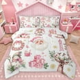 thumbnail image 1 of Homewish Kawaii Santa Claus Snowman 2pcs Bedding Comforter Set For Children Teens Adults,Happy Christmas Xmas Twin Comforter Sets,Dreamy Princess Breathable Bedding Set,Super Cozy Room Decor, 1 of 8