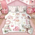 thumbnail image 1 of Homewish Kawaii Santa Claus Snowman 7-Piece Twin Bedding Sets For Children Teens Adults,Happy Christmas Xmas Bedding Comforter Set,Dreamy Princess Breathable Sheet Sets,Super Cozy Room Decor, 1 of 8
