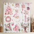 thumbnail image 1 of Homewish Kawaii Santa Claus Snowman Black Out Curtains For Children Teens Adults,Happy Christmas Xmas Curtains Pack of 2 (42x63 Each),Dreamy Princess Bedroom Curtains,Super Cozy Room Decor, 1 of 6
