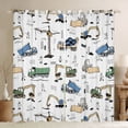 thumbnail image 1 of Homewish Kawaii Truck Blackout Curtains Set of 2 (52x84 Each) for Preppy Kids Children,Cat Theme Window Curtains,Construction Vehicles Curtains and Drapes,Microfiber Bedroom Decor, 1 of 6