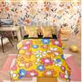 thumbnail image 1 of Homewish Kawaii Vintage Flowers 7pcs Bedding Comforter Set For Boys Girls,Colorful Floral Blossoms Queen Bedding Sets Super Cozy,Spring Garden Queen Sheet Sets,Luxury Bedroom Decor,Reversible, 1 of 8