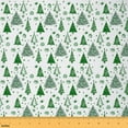 thumbnail image 1 of Homewish Kawaii Xmas Tree Fabric by the Yard 2 Yard,Christmas Gifts Room Decor Fabric by the Yard,Green White Fabric for Sewing For Girl Boy,Luxury Bedroom Decor, 1 of 6