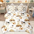 thumbnail image 1 of Homewish Kids Cartoon Cow Sheep Chicken 7-Piece Queen Bedding Set - Farmhouse Truck, 1 of 8