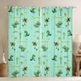 thumbnail image 1 of Homewish Kids Children Cartoon Dinosaur Curtains Pack of 2 (42x84 Each),Jungle Animal Curtains Blackout,Kawaii Wildlife Dino Bedroom Curtains,Breathable Home Decor, 1 of 6