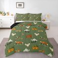 thumbnail image 1 of Homewish Kids Children Fox Owl Deer Full Size Comforter Sets 3-Piece,Jungle Animal Bedding Comforter Set,Woodland Wildlife Lightweight Bedding Sets,Breathable Home Decor,Reversible, 1 of 8