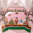 thumbnail image 1 of Homewish Kids Children Kawaii Ballet Girl Bedding Comforter Set 2pcs,Xmas Christmas Nutcracker Twin Comforter Sets Microfiber,Happy New Year Breathable Bedding Set,Lightweight Room Decor,Reversible, 1 of 8