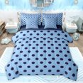 thumbnail image 1 of Homewish Kids Children Retro Polka Dots Bedding Comforter Set 7 Pieces,Minimalist Circle Full Bedding Set Lightweight,Mid Century Vintage Geometric Fitted Sheet Flat Sheet,Ultra Soft Home Decor, 1 of 8