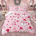 thumbnail image 1 of Homewish Kids Children Teens Cartoon Snowman Bedding Comforter Set 2pcs,Merry Christmas Twin Comforter Sets Microfiber,Happy Xmas Breathable Bedding Set,Love Heart Home Decor,Reversible, 1 of 8