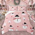 thumbnail image 1 of Homewish Kids Children Teens Cartoon Snowman Bedding Comforter Set 2pcs,Merry Christmas Twin Comforter Sets Microfiber,Happy Xmas Breathable Bedding Set,Ultra Soft Home Decor,Reversible, 1 of 8
