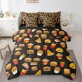thumbnail image 1 of Homewish Kids Funny Fast Food 7-Piece Bedding Comforter Set,French Fries Hamburger King Bedding Sets,Kawaii Cute Ultra Soft Bed Sheets,Breathable Home Decor,Reversible, 1 of 8