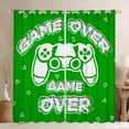 thumbnail image 1 of Homewish Kids Gamepad Controller Blackout Curtains Set of 2 (52x84 Each), Green Game Console Window Curtains, Cartoon Video Game Theme Curtains and Drapes, Blackout Curtains Room Decor, 1 of 6