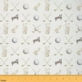 thumbnail image 1 of Homewish Kids Golf Ball Fabric by the Yard 1 Yard,Sport Theme Home Decor Fabric by the Yard,White Golf Club Sewing Fabric For Boys Kids,Luxury Bedroom Decor, 1 of 6