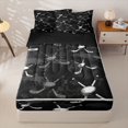 thumbnail image 1 of Homewish Kids Ice Hockey Zipper Twin Comforter Sets with Fitted Sheet and 2 Pillowcases For Boys,Sports Theme Zipper Bedding Set,Black Gray,Black Reversible,4 Pieces, 1 of 7