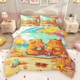 thumbnail image 1 of Homewish Kids Kawaii Capibara Bedding Comforter Set, Sunmmer Beach Holiday Twin Comforter Sets, Cute Cartoon Ocean Animal Reversible Bedding Set, Lightweight Room Decor, 2-Piece, 1 of 8