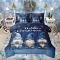 thumbnail image 1 of Homewish Kids Merry Christmas Bedding Comforter Set 7-Piece for Boys Girls, Cute Gnome King Bedding Sets, Children Happy New Year Gifts Bed Sheets, Microfiber Bedroom Decor, 1 of 8